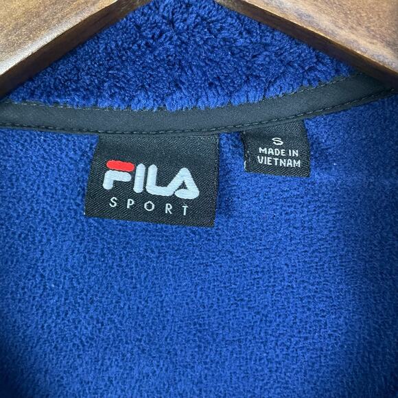 Fila Sport | Blue & Black Cloud Peak Fleece Zip Up Jacket - Picture 12 of 13